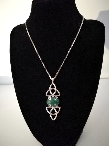 Buy Celtic Knot Emerald Necklace in Sterling Silver, Irish Symbolic Necklace  With Emerald, Scottish Jewelry, Gift for Her, Anniversary Online in India -  Etsy