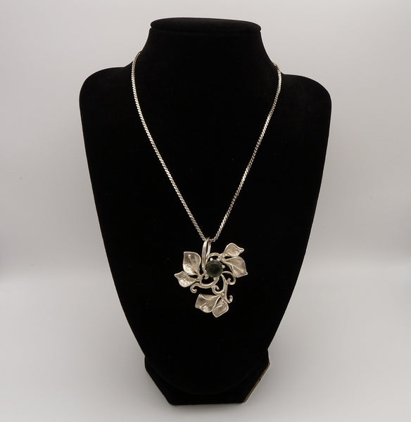 Amazon.com: Flower necklace lily of the valley statement pendant floral  charm : Handmade Products